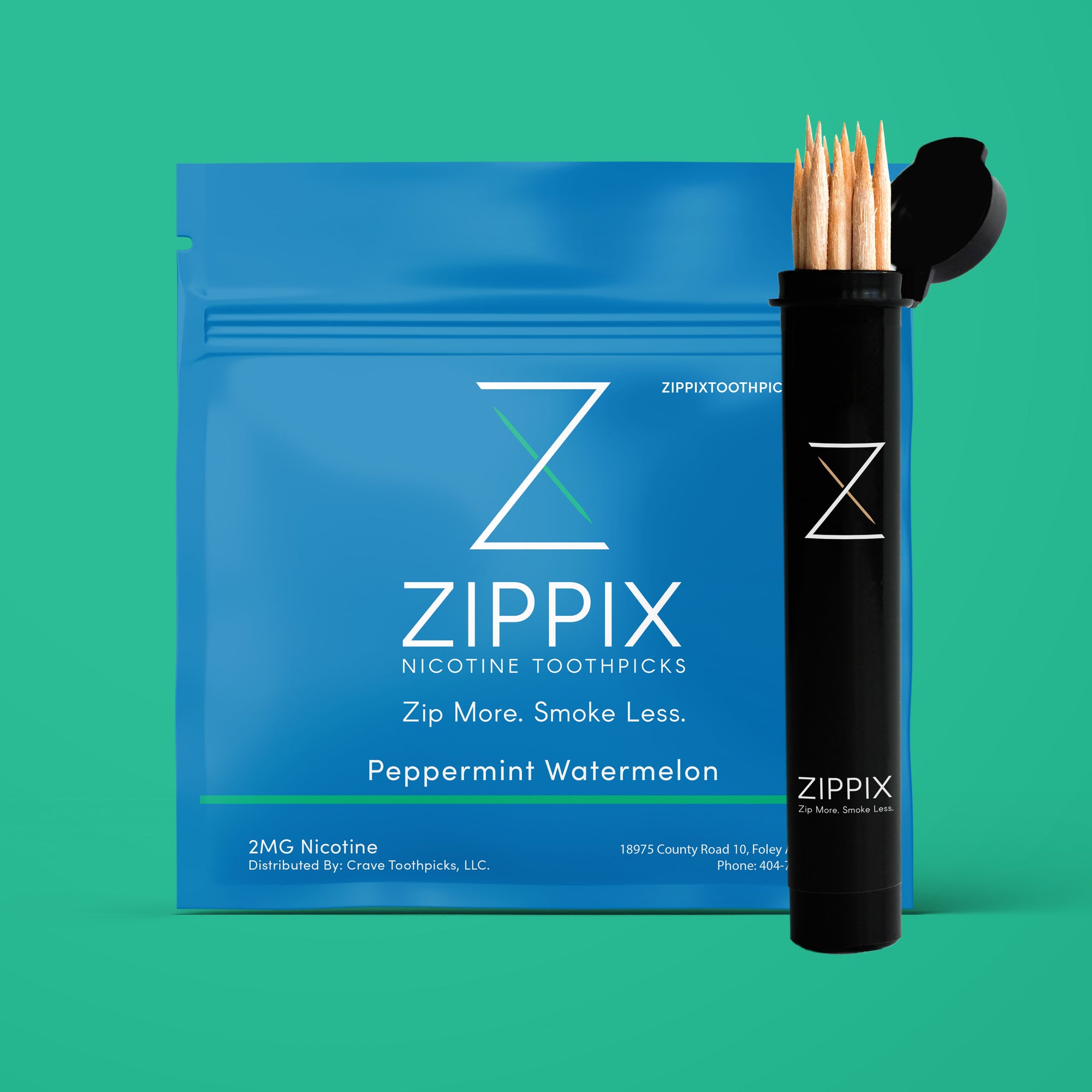 Peppermint/Watermelon Flavored Nicotine Toothpicks