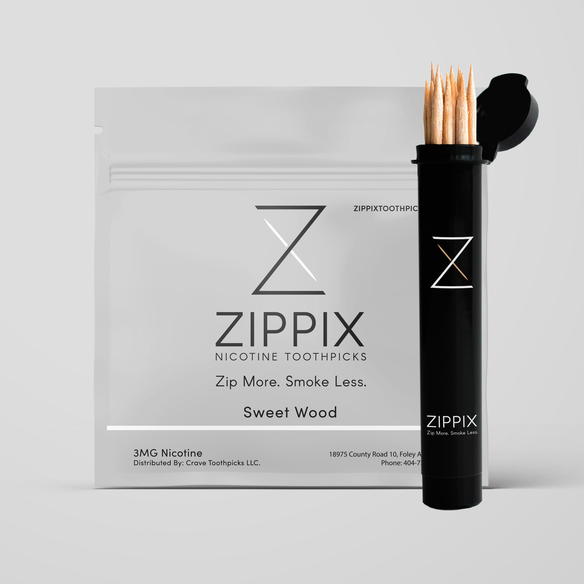 Sweet Wood Flavored Nicotine Toothpicks