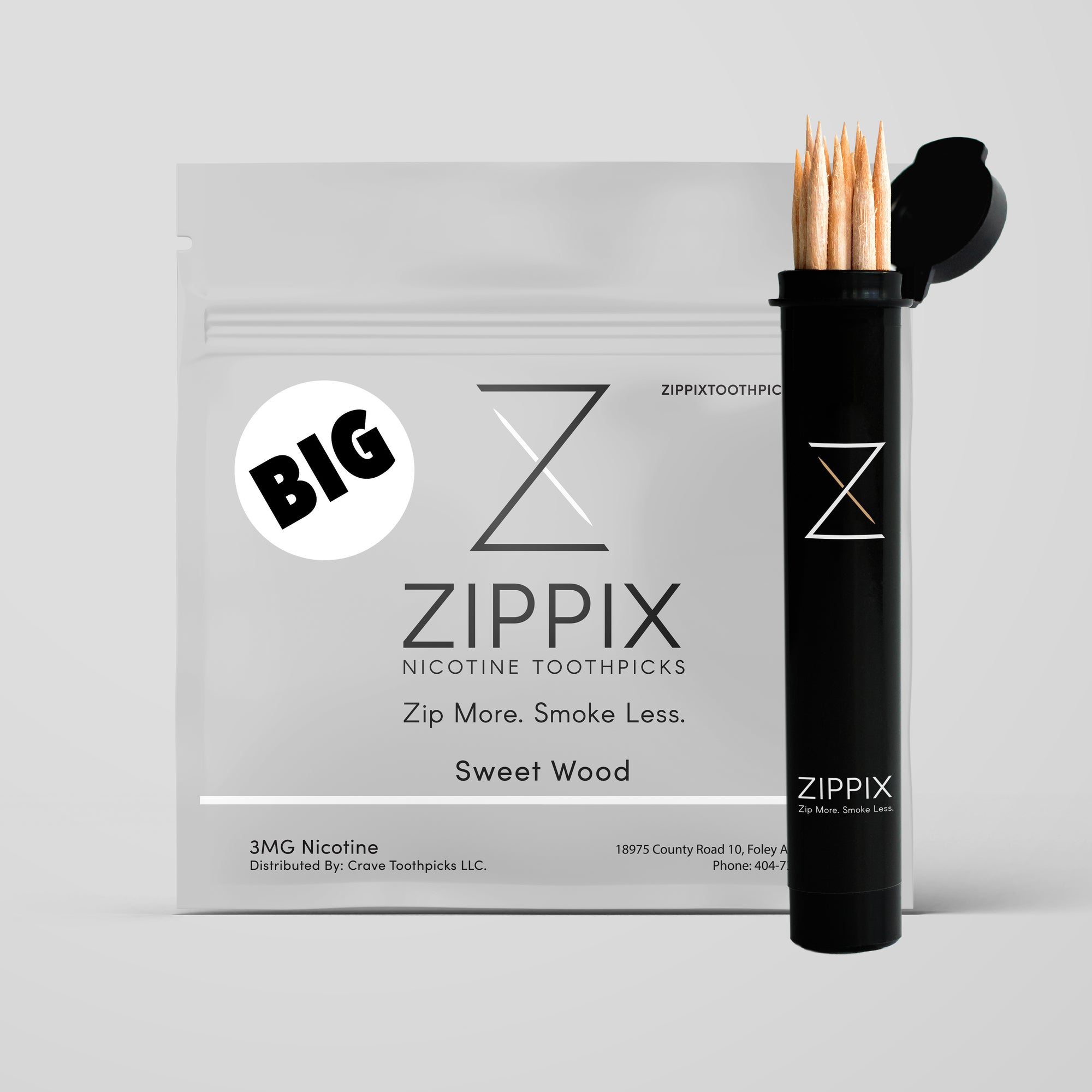 BIG Sweet Wood Nicotine Toothpicks