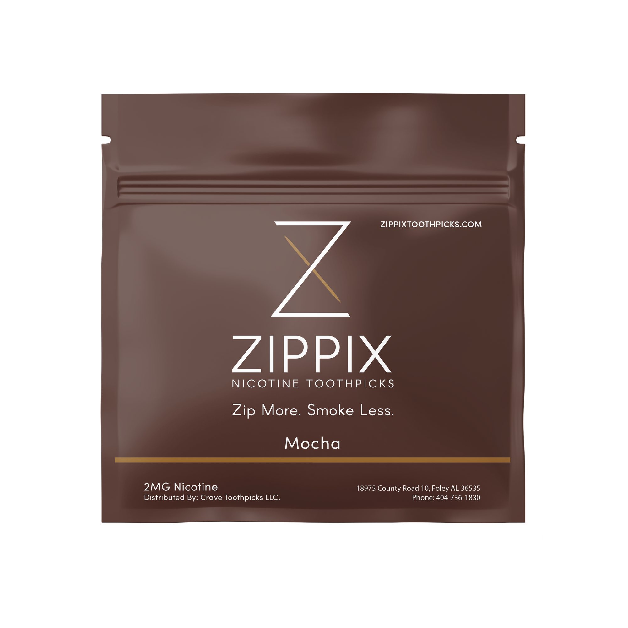 Zippix® | Mocha (20 Nicotine Toothpicks)