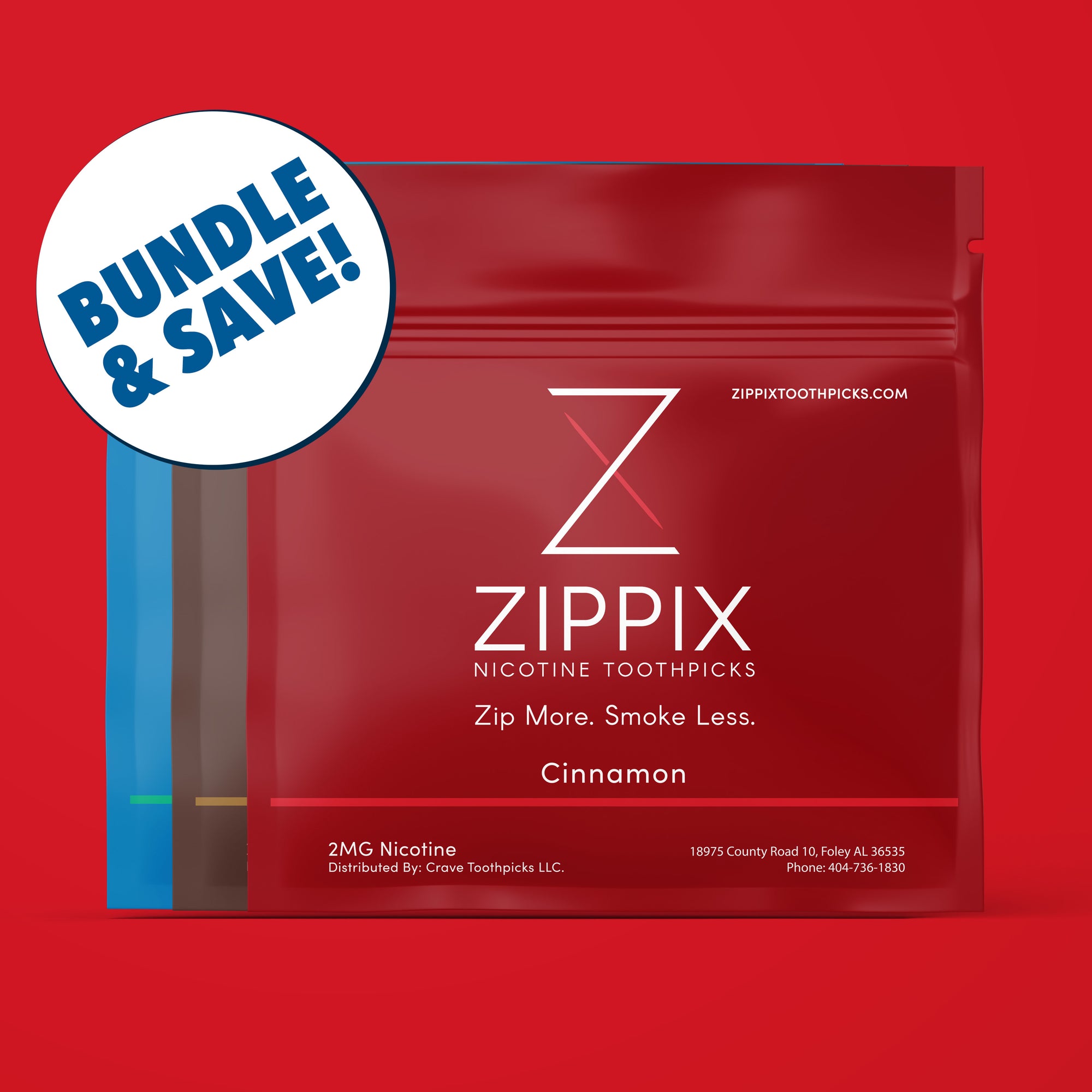 Zippix® Flavor Bundle Pack | (60 Nicotine Toothpicks)